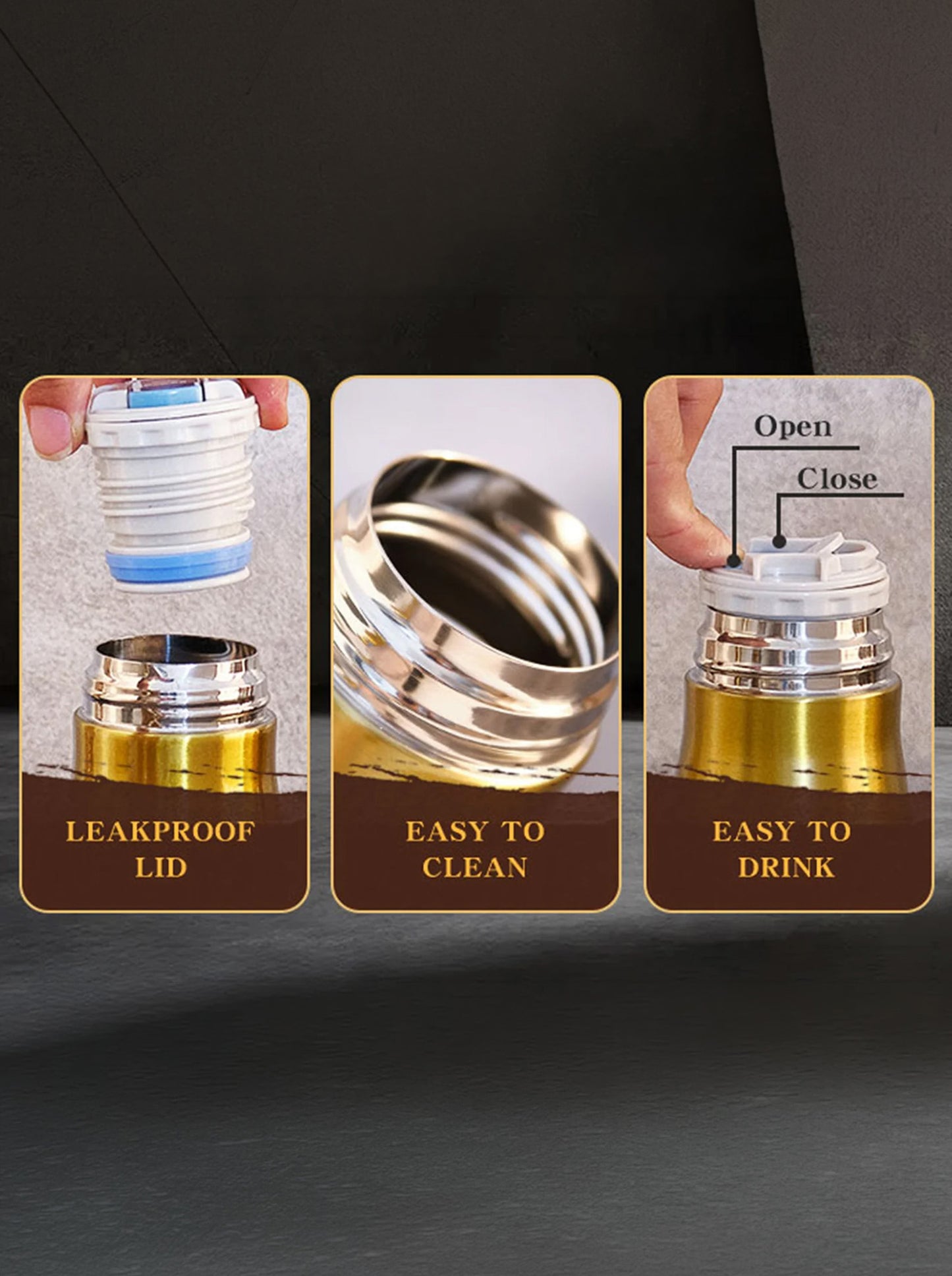 Personalized Custom Photo US Veteran Insulated Vacuum Bullet Bottle